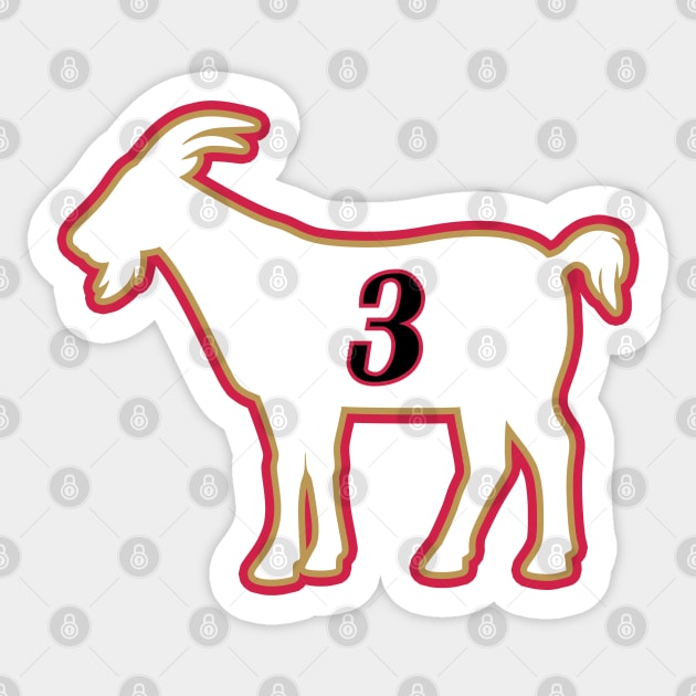 PHI GOAT - 3 - Blue Sticker by KFig21